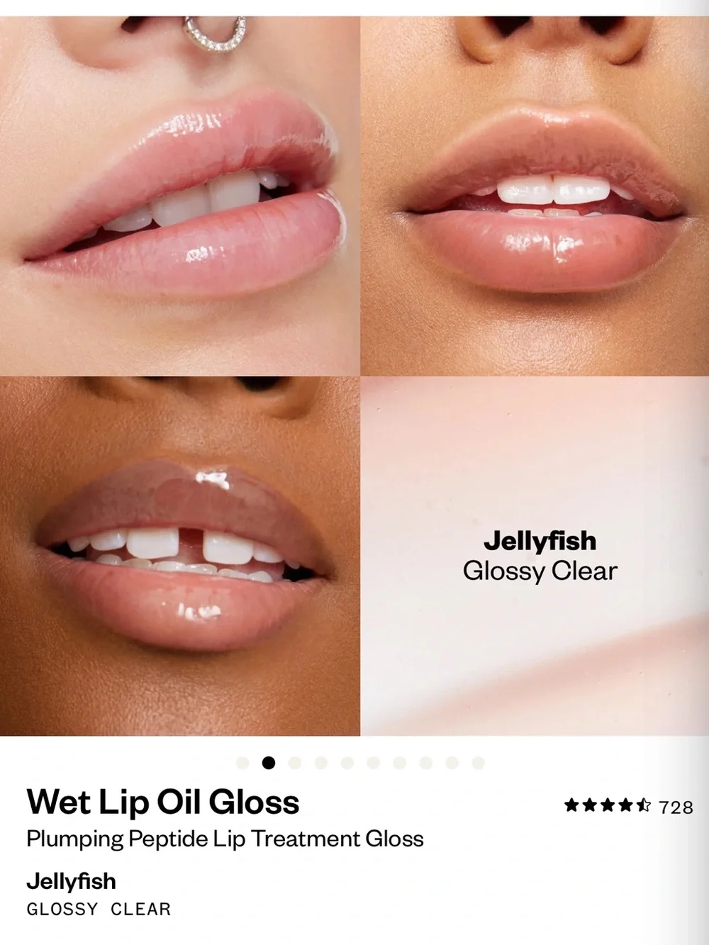 Kosas Sheer Lip Oil Gloss - Jellyfish Clear